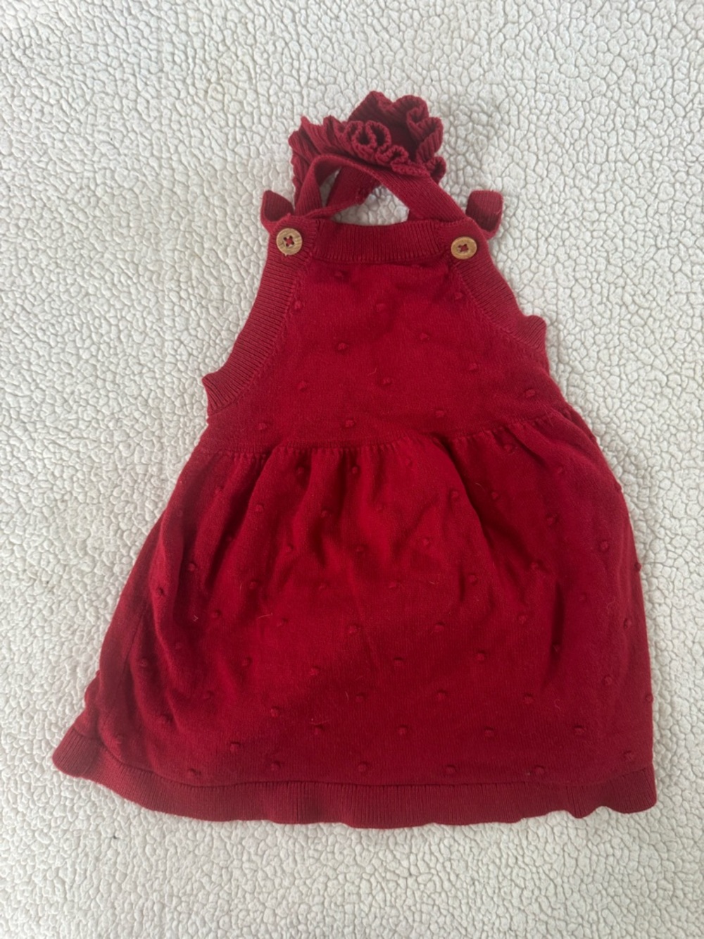 Carter's Red Knit Jumper Dress